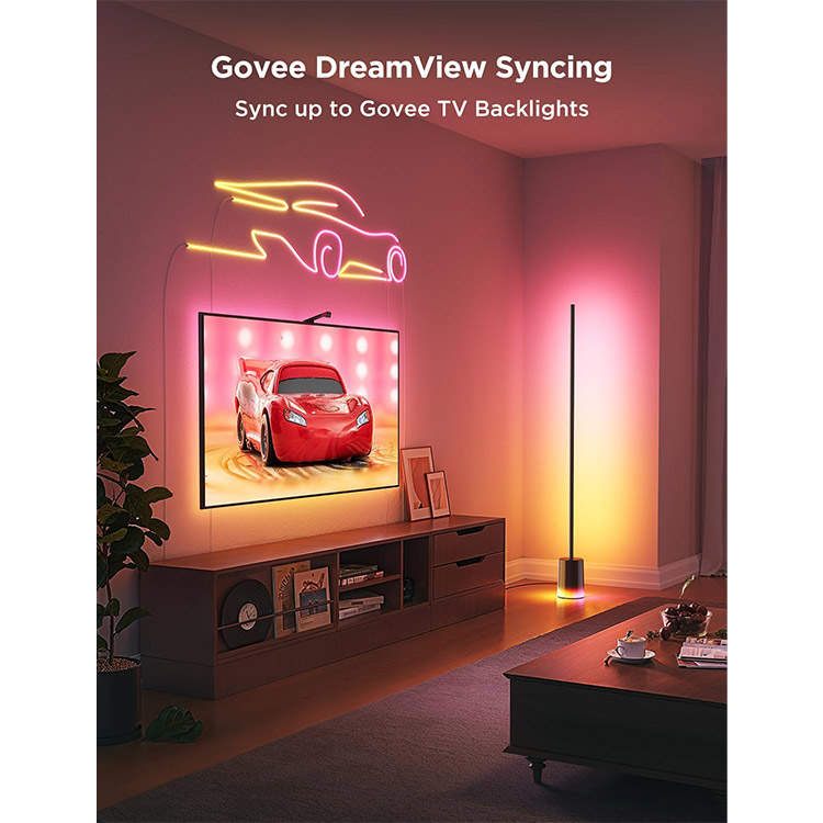 خرید لامپ هوشمند GoVee Floor 2 - نقره‌ای
